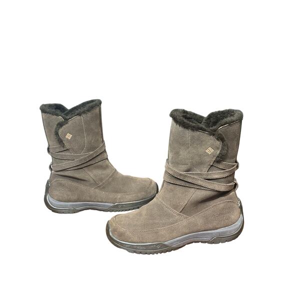 Columbia Namara  WaterResistant Omni-Grip Suede women's Snow  boot size 9 - Picture 1 of 9